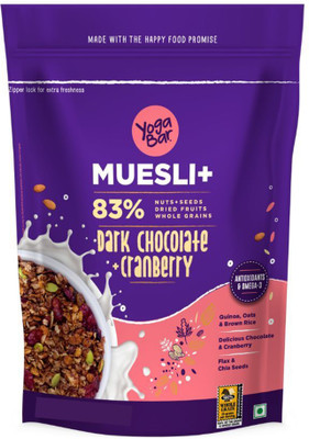 Yogabar Muesli Dark Chocolate & Cranberry Pouch(450 g)