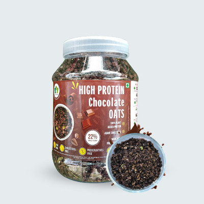 wellmonk by Wellmonk High Protein Chocolate Oats 1kg Jar(1000 g)