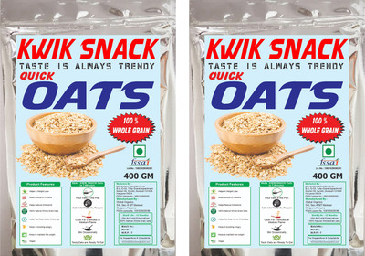 kwik snack by KWIK SNACK COMBO QUICK OATS Pouch(2 x 400 g)