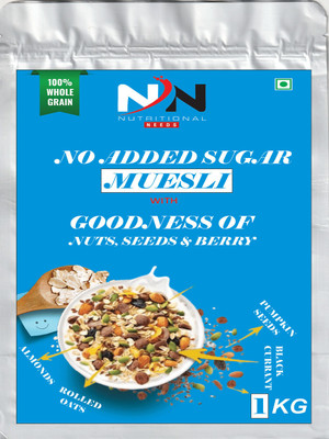 NUTRITIONAL NEEDS by Nutritional Needs Crunchy Muesli No Added Sugar Pouch(900 g)
