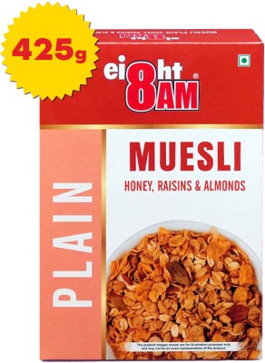 8AM Museli Plain Honey, Raisin, Almonds Box(425 g)