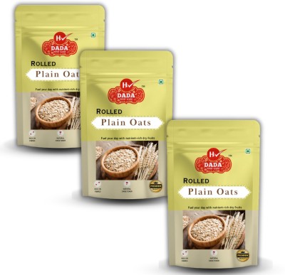 DADA Oats Super High Protien Rolled Oats,No Added Sugar 250g Pack of 3 Pouch(750 g)