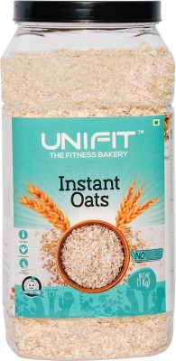 Unifit Instant Oats Healthy Breakfast High Fiber & Rich Source of Protein Plastic Bottle(1 kg)