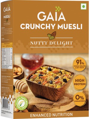 GAIA Crunchy Muesli Nutty Delight Vacuum Pack(400 g)