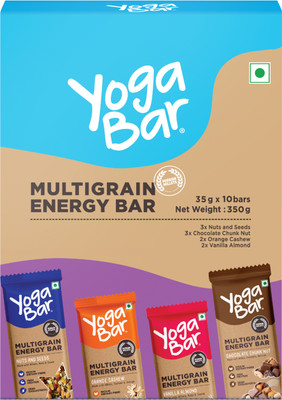 Yogabar Multigrain energy bar variety Box(10 x 35 g)