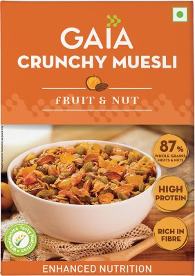 GAIA Crunchy Muesli Fruit and Nut 400 gm Box(2 x 200 g)