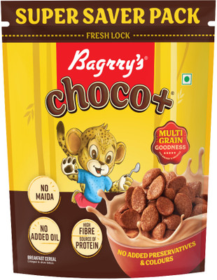 Bagrry's Choco+ with 3 Great Grains (Oats+ Whole Wheat+ Rice) Pouch(1 kg)
