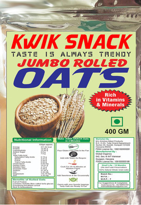kwik snack by KWIK SNACK JUMBO ROLLED OATS Pouch(400 g)