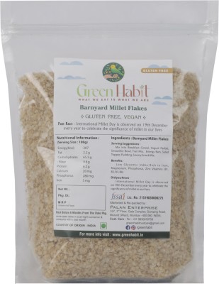 greenhabit by Greenhabit Barnyard Millet Flakes-GlutenFree Millet-High Fiber(Barnyard millet flake,500gm) Pouch(500 g)