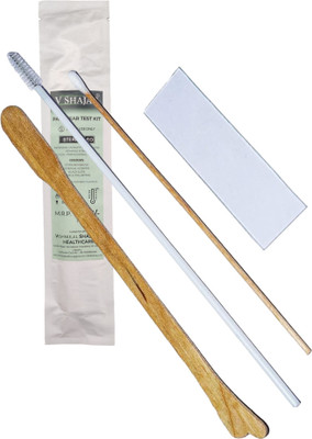 V SHAJAG Pap Smear Test Kit( Brush +Scraper +Glass Slide +Sample Collector)-Pack of 10 Standard Slide(1 mm, Pack of 10) V SHAJAG Pap Smear Test Kit( Brush +Scraper +Glass Slide +Sample Collector)-Pack of 10 Standard Slide(1 mm, Pack of 10)