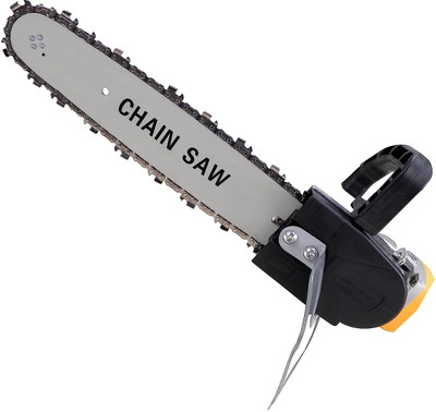Inditrust 11.5''Electric Chain Saw Converter Bracket Tree Felling Angle Grinder for Woodworking Tool CHAIN SAW Corded Chainsaw Corded Chainsaw(Without Battery)