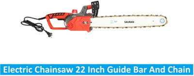 Sauran 22 inch Chainsaw With Guide Bar and Chain (CNS32) 22 inch Electric Chainsaw (CNS3.4) Corded Chainsaw(Without Battery)