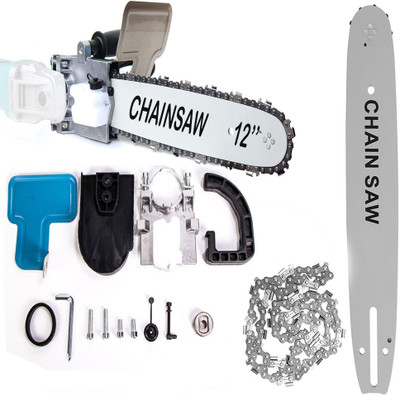 MLD CSAD-1024 12Inch Electric Chainsaw Adapter Set for Angle Grinder Machine Woodworking Tool (Angle Grinder Machine not included) Cordless Chainsaw(Without Battery)