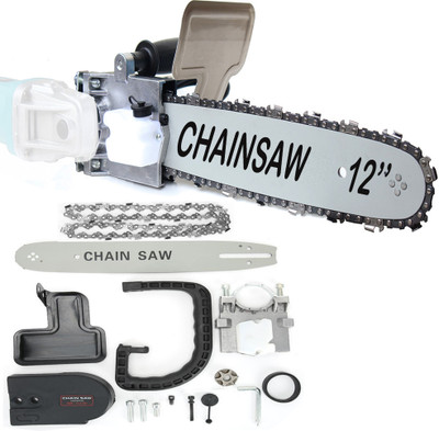 MLD CSAD-1017 12Inch Electric Chainsaw Adapter Set for Angle Grinder Machine Woodworking Tool (Angle Grinder Machine not included) Cordless Chainsaw(Without Battery)