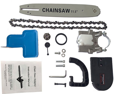 MLD CSA-106 Electric Cutter Bracket Adapter Set for Angle Grinder Machine 11.5 inch Corded Chainsaw(Without Battery)