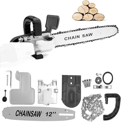 MLD CSAD-1014 12Inch Electric Chainsaw Adapter Set for Angle Grinder Machine Woodworking Tool (Angle Grinder Machine not included) Cordless Chainsaw(Without Battery)