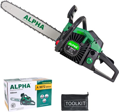 ALPHA Chainsaw With 2 Stroke 62 CC Petrol Engine With 22 inch Blade/Bar Ideal Use For Farm, Garden Tree Fuel Chainsaw