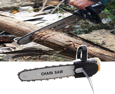 Inditrust Electric Chain Saw Converter Bracket Tree Felling Angle Grinder for Woodworking Tool CHAIN SAW Corded Chainsaw(Without Battery)