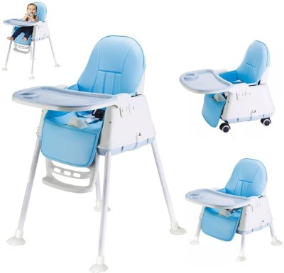 TONY STARK High Chair for Baby, 3-in-1 Portable Chair with Removable Tray & Seat Cushion(Blue)