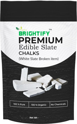 brightify Raw Simple White Slate Broken Items natural stone | Drawing Chalk Box Setw chalk Chalk box(19 Sticks)