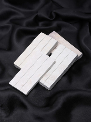 Brighty 1800gms white natural earthy slate kitkatt joint bar made from natural stone billards chalk box(16 Sticks)