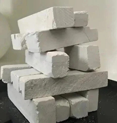 Brighty 500 gms natural earthy slatre bar best quality soft at reasonable prices billards solid chalk(500 Sticks)