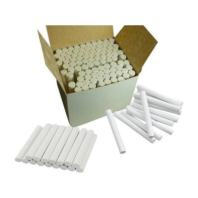 Divyanshi 50 White Chalk Sticks | Dustless Writing Chalk Sticks For School, Office, Class And Home Use | Blackboards, Greenboards and Cement Floors Easy Writing(50 Sticks)