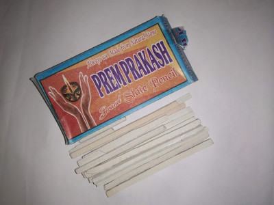 juturus PremPrakash Thin Slate Pencils 400g Writing chalk(30 Sticks)