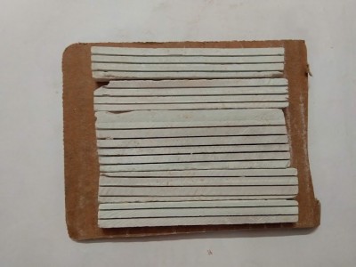 juturus White Slate Grooves 400g Chalk Writing(10 Sticks)