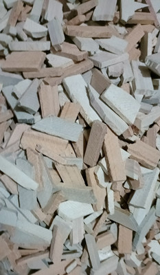 Brighty 1 kg mix tukda crumbles white Black and Red Billards Chalk box(108 Sticks)