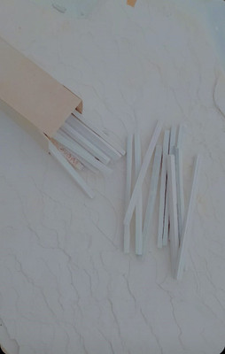 Bhandari slate pan Slate pencil natural stone chalk pencil(180 Sticks)
