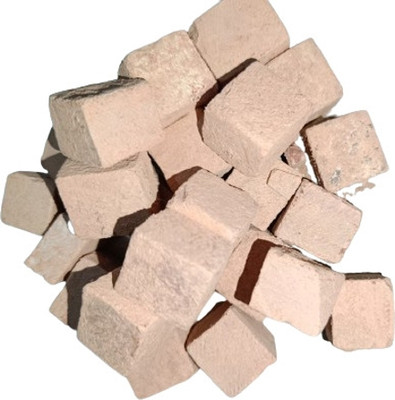 SUBHSAVITRI 1kg red cube slate pencil shale stone earthy billiards chalk(16 Sticks)