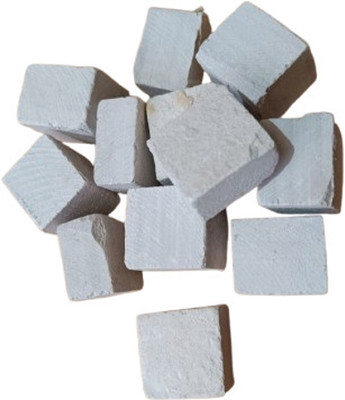 subhsavitri enterprises subhsavitri 500g white slate cube shale stone earthy and crunchy slate bar billiards chalk(500 ml)