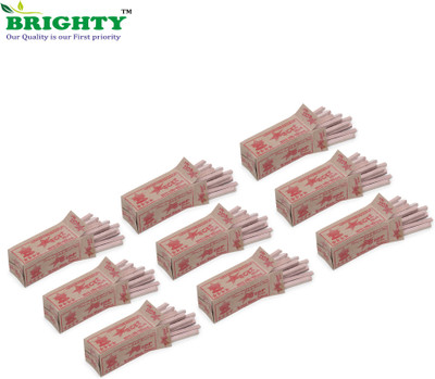 Brighty 7 box five star slate pencil reddish white colour for writing purpose billards chalk boxes(100 Sticks)