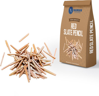 verma & company Red slate pencil pack fine slate pencil stick Slate pencil Slate pencil(42 Sticks)