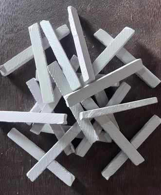 Gujisa For Eating Purposes Slate Penclis 500gm white Color School , Collage & Home Use Slate Pencils(80 Sticks)