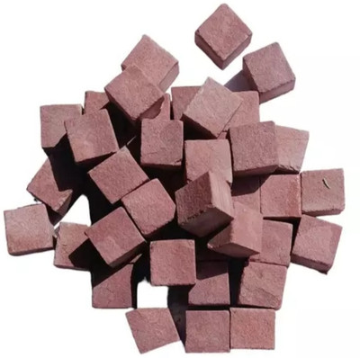 SUBHSAVITRI 1kg red slate cube earthy and crunchy slate pencil chalk billiards chalk(1000 ml)