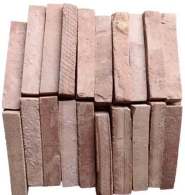 subhsavitri enterprises 1kg red slate cubical bar shale stone earthy and crunchy slate pencil billards chalk(800 ml)