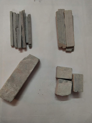 juturus Black Thick Slate Penils,Bars,Shale Block,Cubes- 400g-Mixed Black Slate Types 1 writing chalk(10 Sticks)