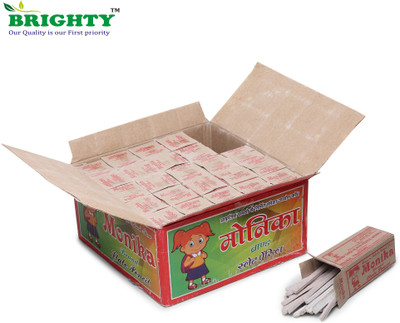 Brighty 500pcs full box monika thin slate pencil box chalk boxes with 25 small packet billards chalk boxes(500 Sticks)