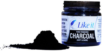 Like it Powdered Charcoal Artist Black Charcoal Powder for sketching/Drawing (approx 85grams) Stick(Pack of 1)