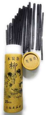 BM RETAIL Compressed Charcoal 25 PC's Sticks Pencils Sketch Drawing Art Crayons Artist Stick(Pack of 1)