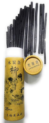 Qalam Kaari Willow and Vine Charcoal Fine Stick(Pack of 1)