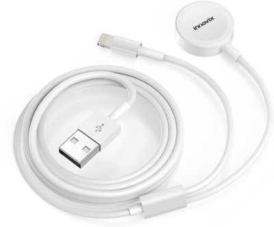 INNOVIX 2 in 1 Wireless Smart Watches Charger and iPhone lightning Cable Charging Pad