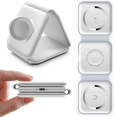X88 Pro Smart and Stylish: 3-in-1 Foldable Charger for iPhone, Watch & AirPods Charging Pad