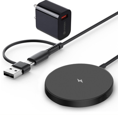 UNIGEN MAGTEC 100 Magnetic Wireless Charger [with 18W Adapter] for i-Phone 15/14/13/12 Charging Pad