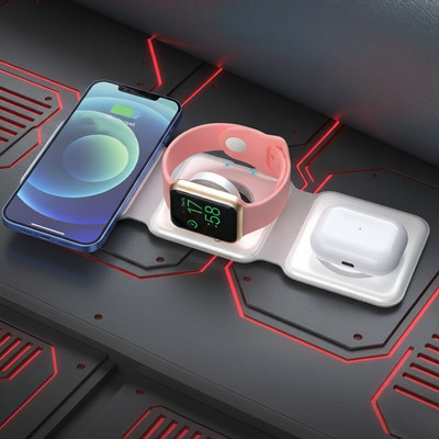 price history - Gizmophy 15W MagSafe Magnetic 3-in-1 Wireless Charger: 3-Way Foldable Charging Station Charging Pad