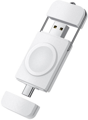 TECLUSIVE Mini Compact USB Type C Portable Charger Compatible for iWatch 10 9 8 7 6 5 SE 4 Charging Pad
