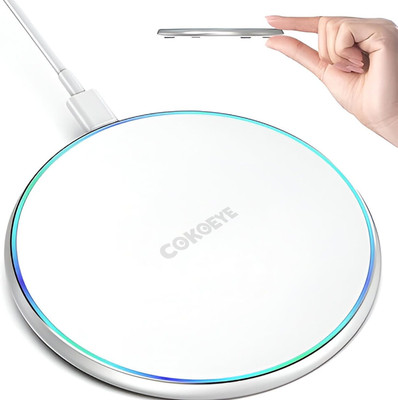 Cokoeye Fast Wireless Charger Compatible With iPhone iWatch Series and Airdops Charging Pad