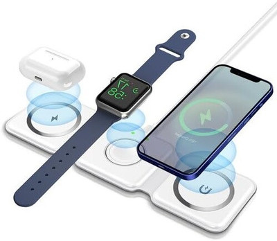 X88 Pro Compact 3-in-1 Wireless Charger for iPhone and Accessories Charging Pad